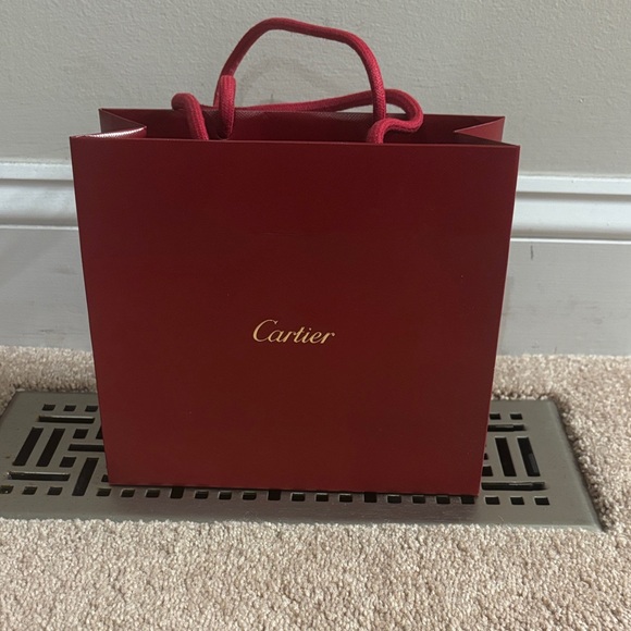 Cartier Deep Red Shopping Bag - Picture 1 of 5